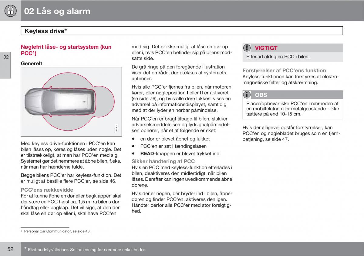 Volvo XC60 I 1 Bilens instruktionsbog / page 54