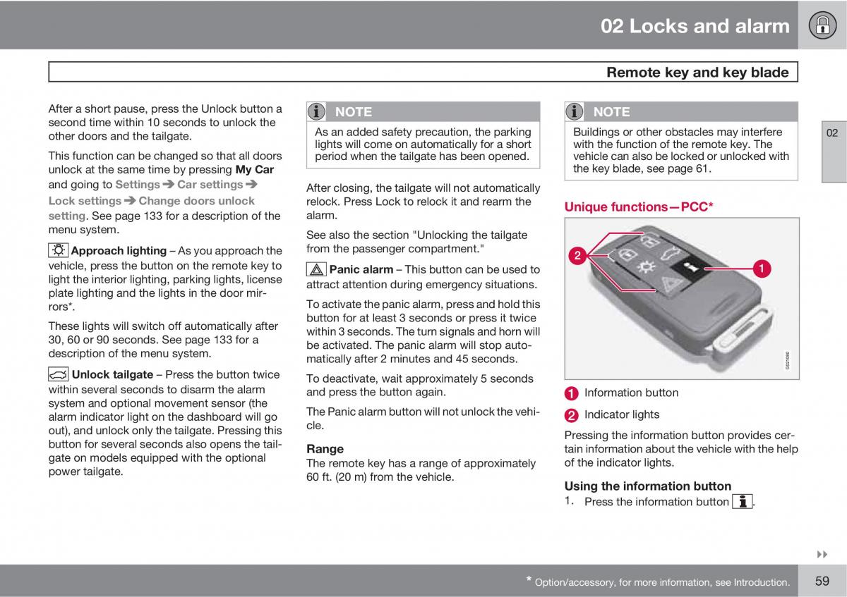 Volvo XC60 I 1 owners manual / page 59