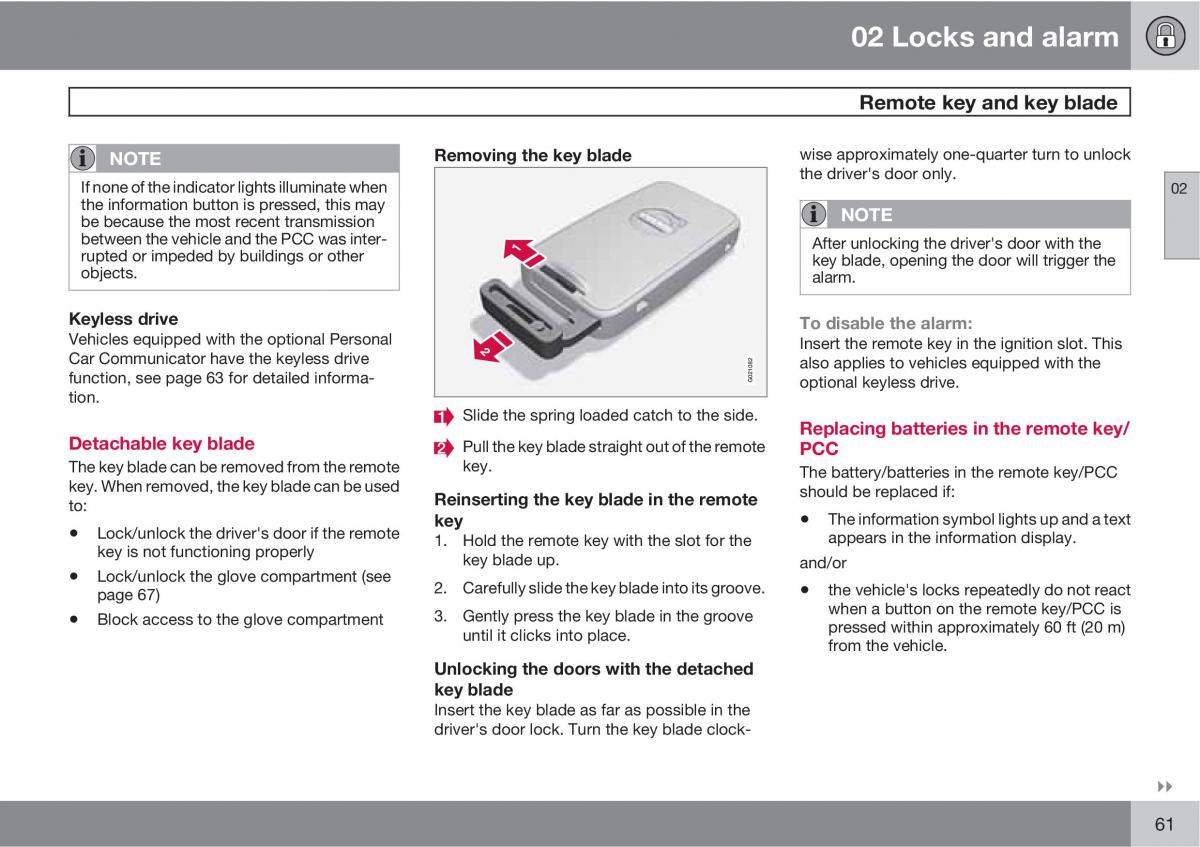 Volvo XC60 I 1 owners manual / page 61