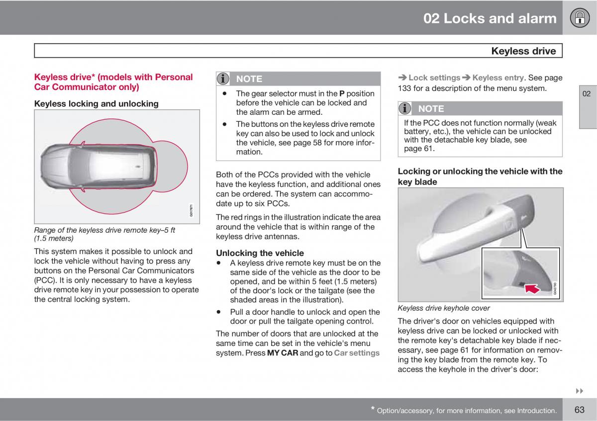 Volvo XC60 I 1 owners manual / page 63