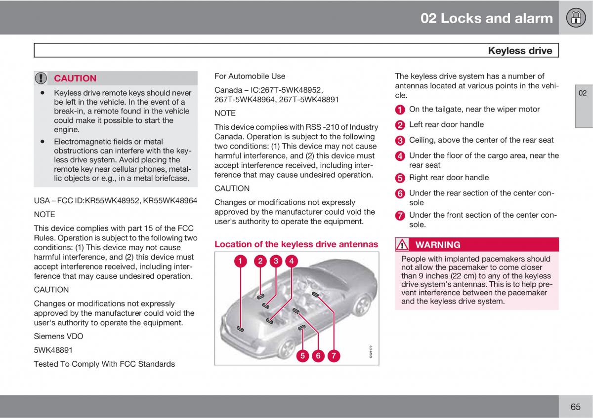 Volvo XC60 I 1 owners manual / page 65