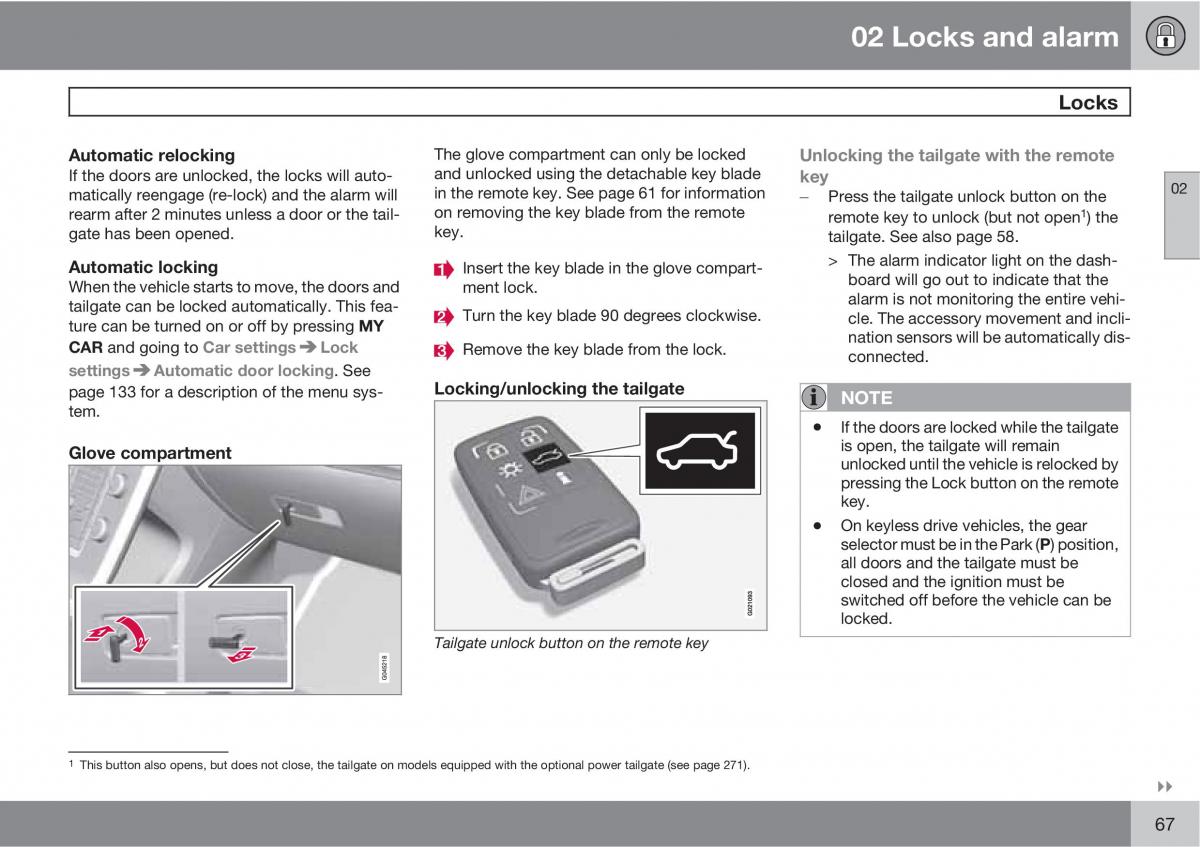 Volvo XC60 I 1 owners manual / page 67