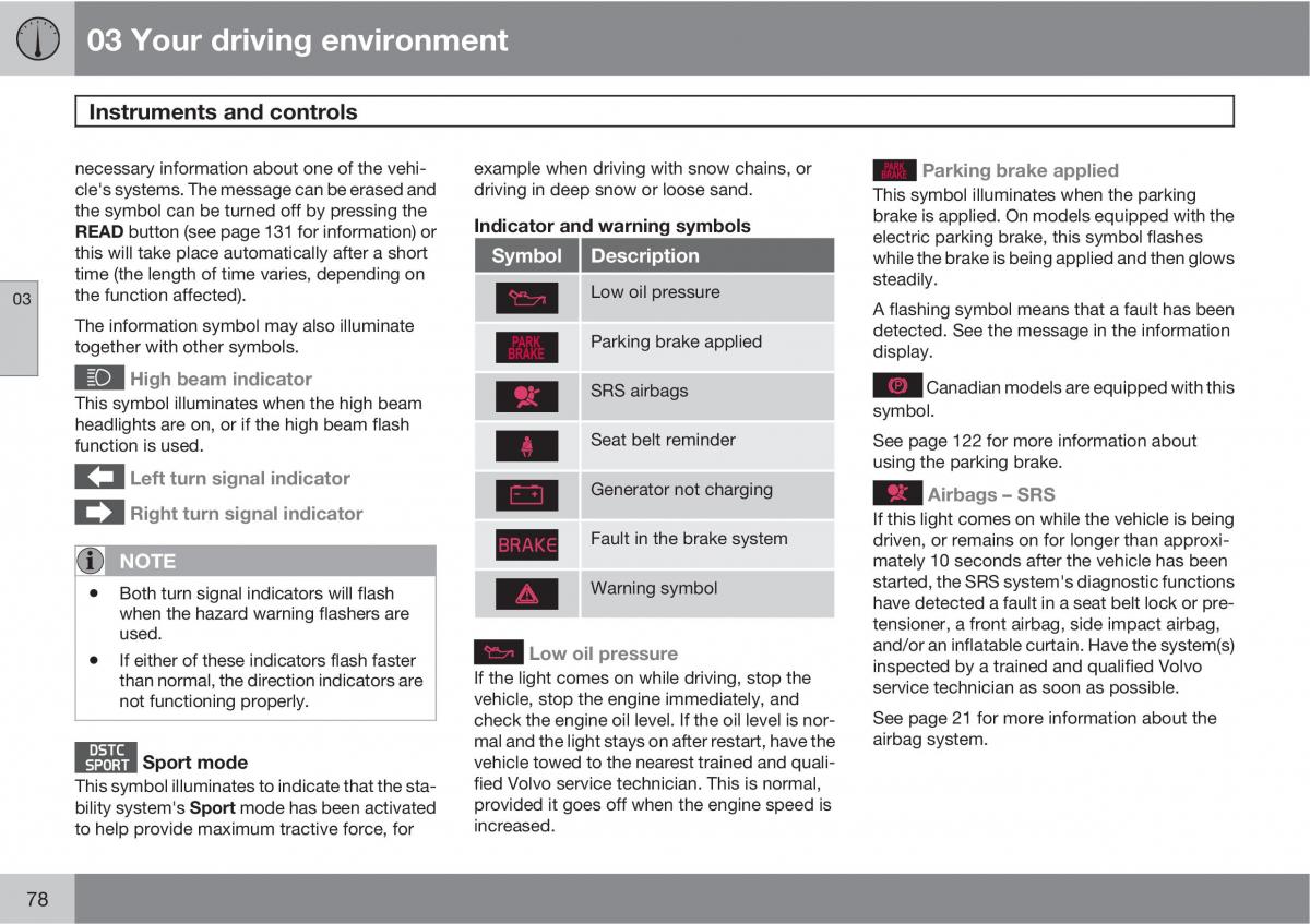 Volvo XC60 I 1 owners manual / page 78