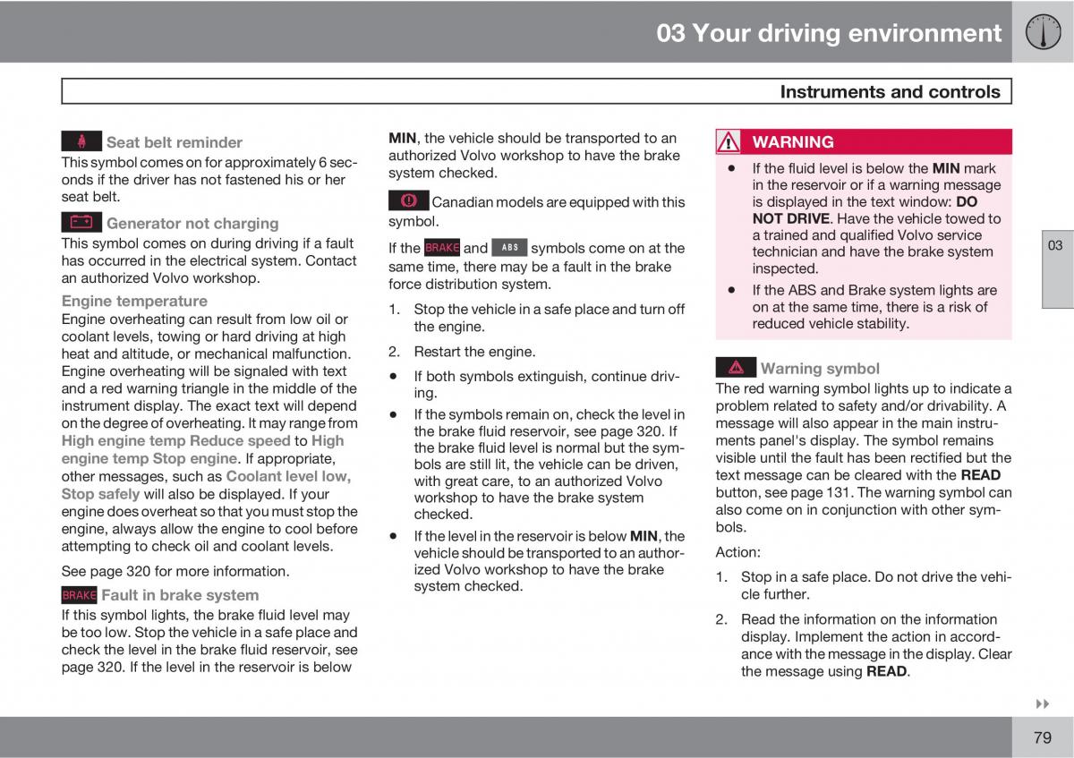 Volvo XC60 I 1 owners manual / page 79