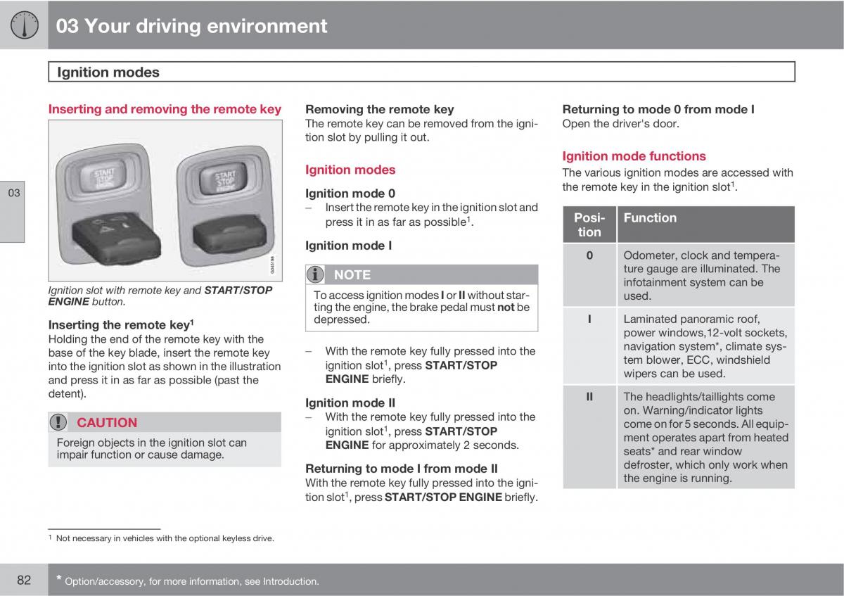 Volvo XC60 I 1 owners manual / page 82