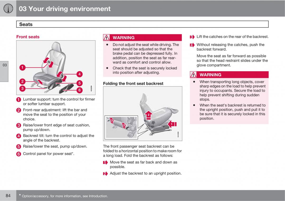 Volvo XC60 I 1 owners manual / page 84