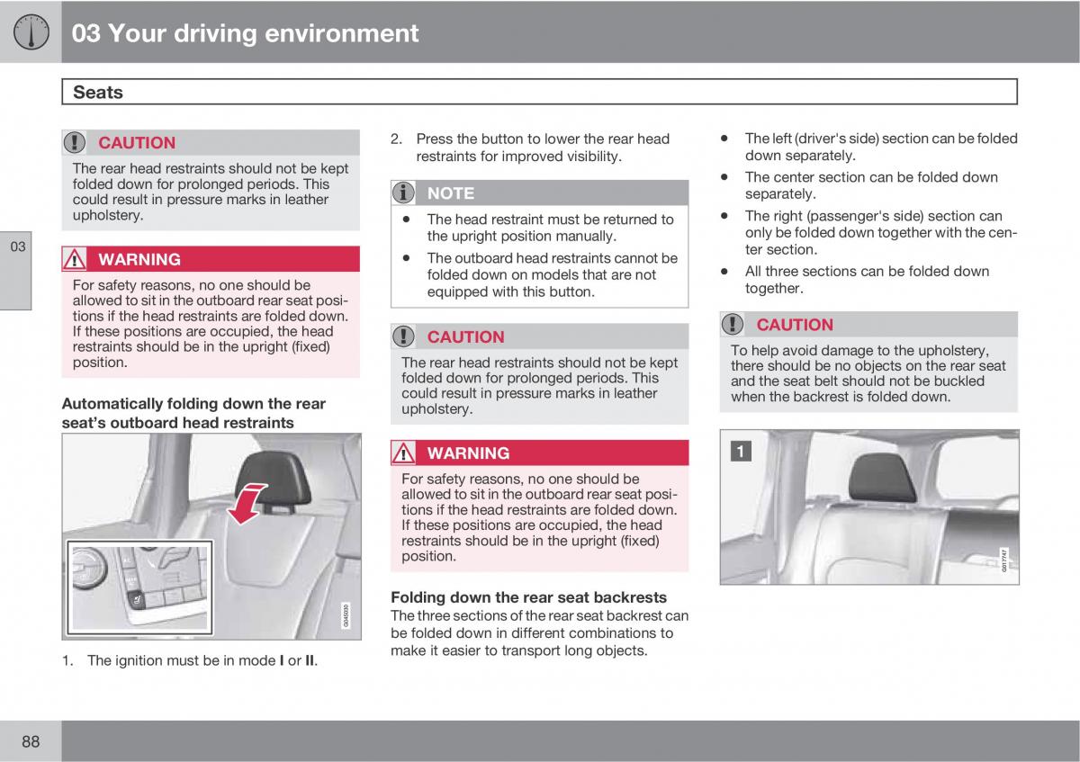 Volvo XC60 I 1 owners manual / page 88