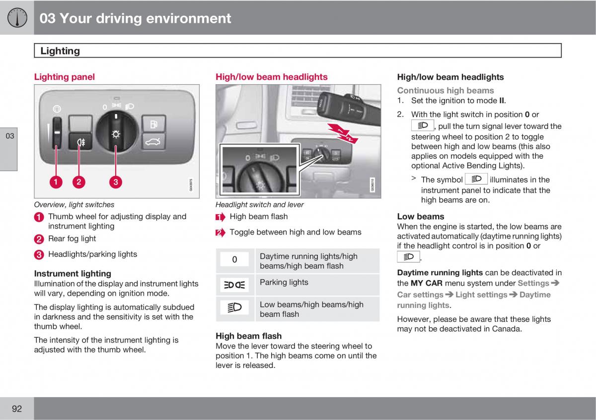 Volvo XC60 I 1 owners manual / page 92