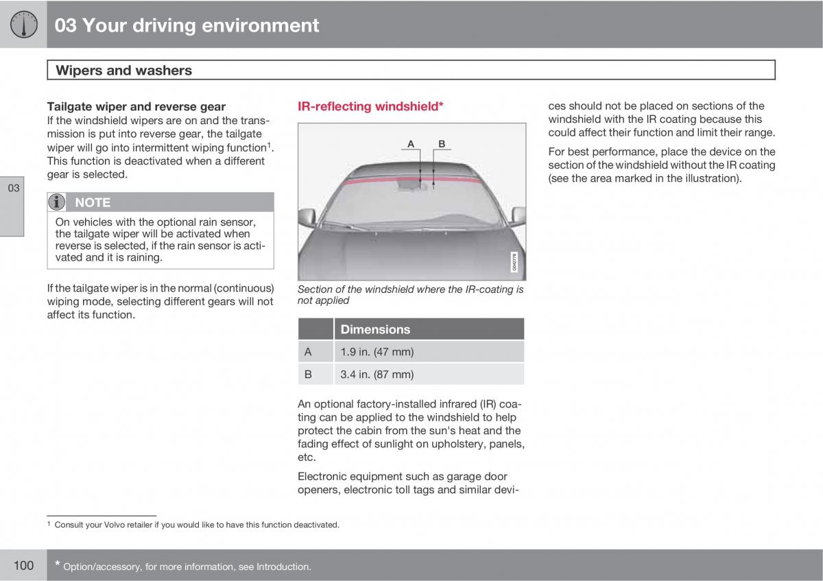 Volvo XC60 I 1 owners manual / page 100