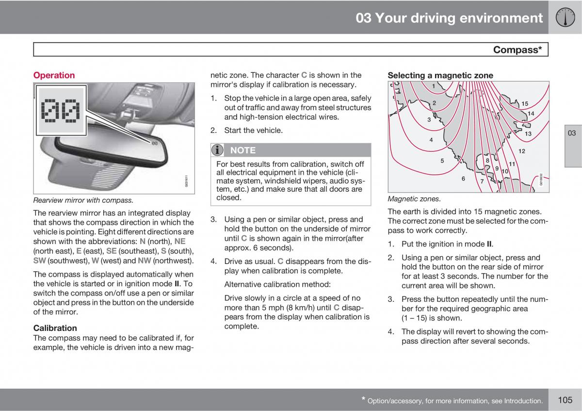 Volvo XC60 I 1 owners manual / page 105