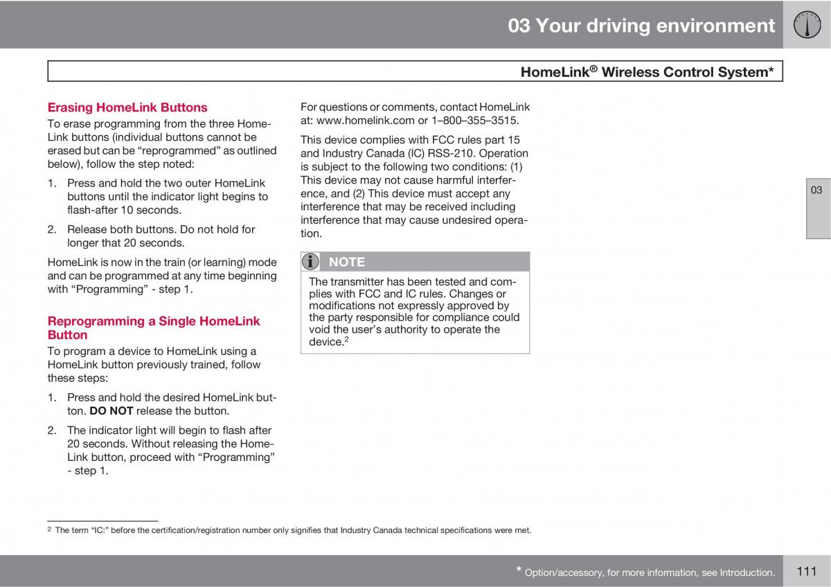 Volvo XC60 I 1 owners manual / page 111