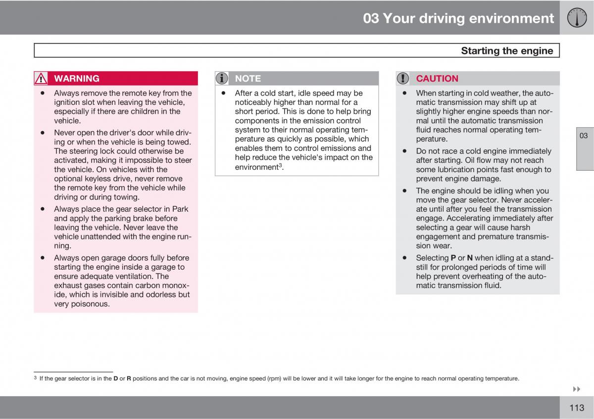 Volvo XC60 I 1 owners manual / page 113