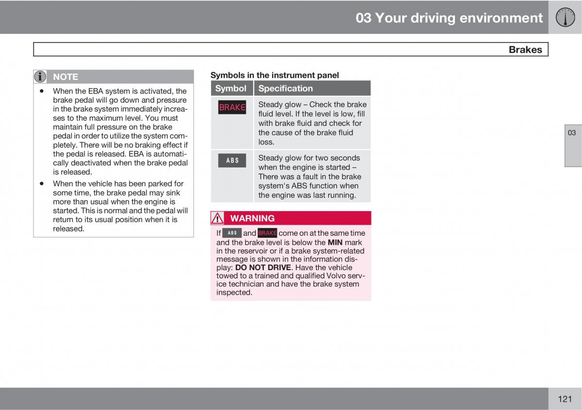 Volvo XC60 I 1 owners manual / page 121