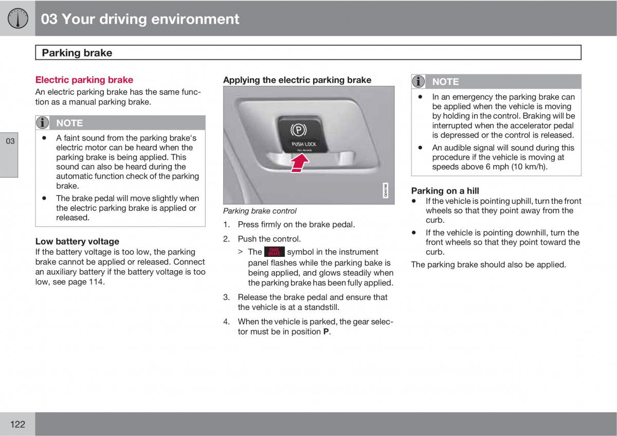 Volvo XC60 I 1 owners manual / page 122