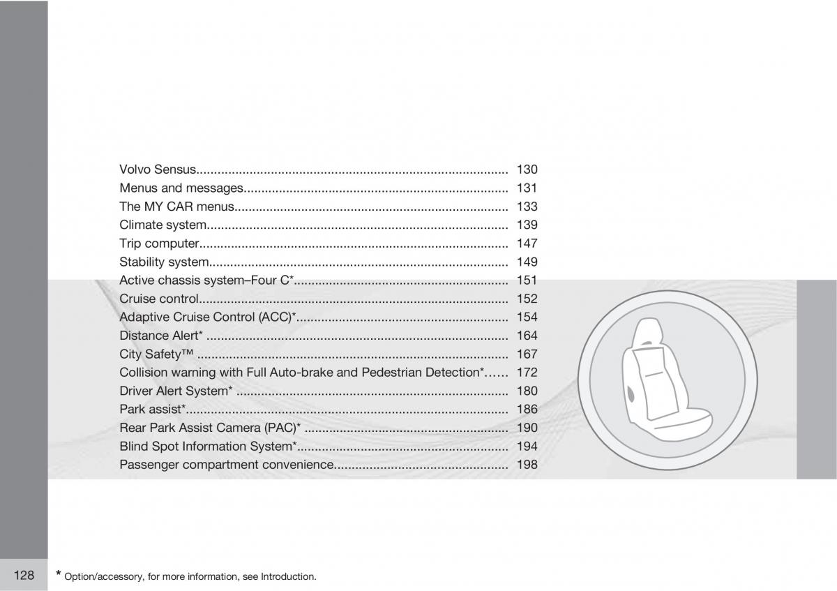 Volvo XC60 I 1 owners manual / page 128