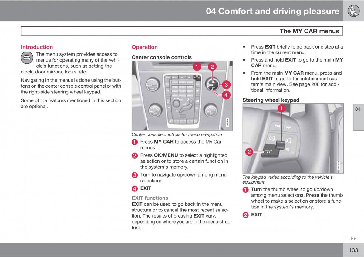 Volvo XC60 I 1 owners manual / page 133