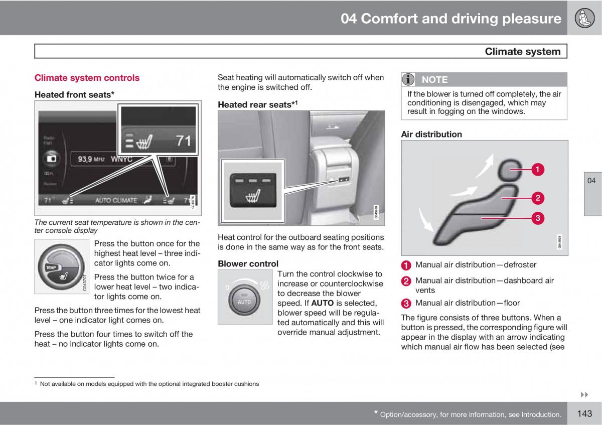 Volvo XC60 I 1 owners manual / page 143