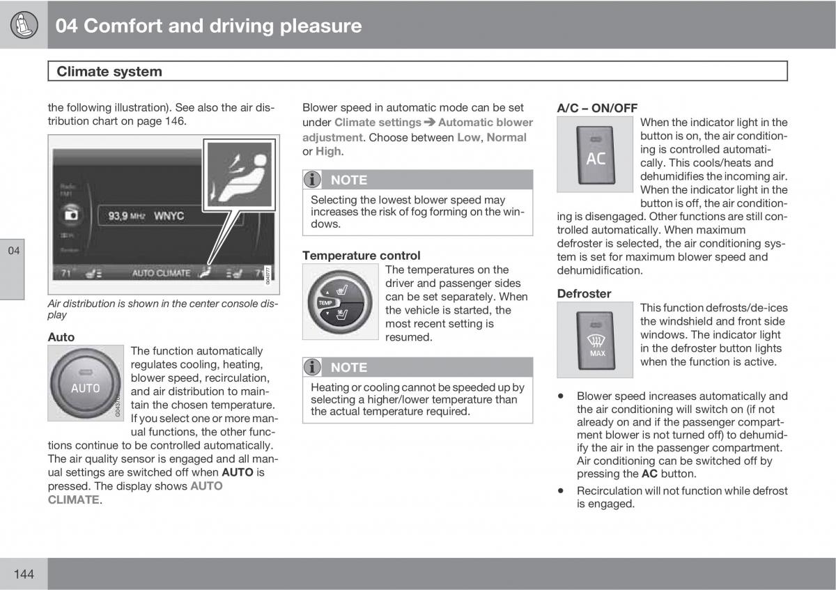 Volvo XC60 I 1 owners manual / page 144