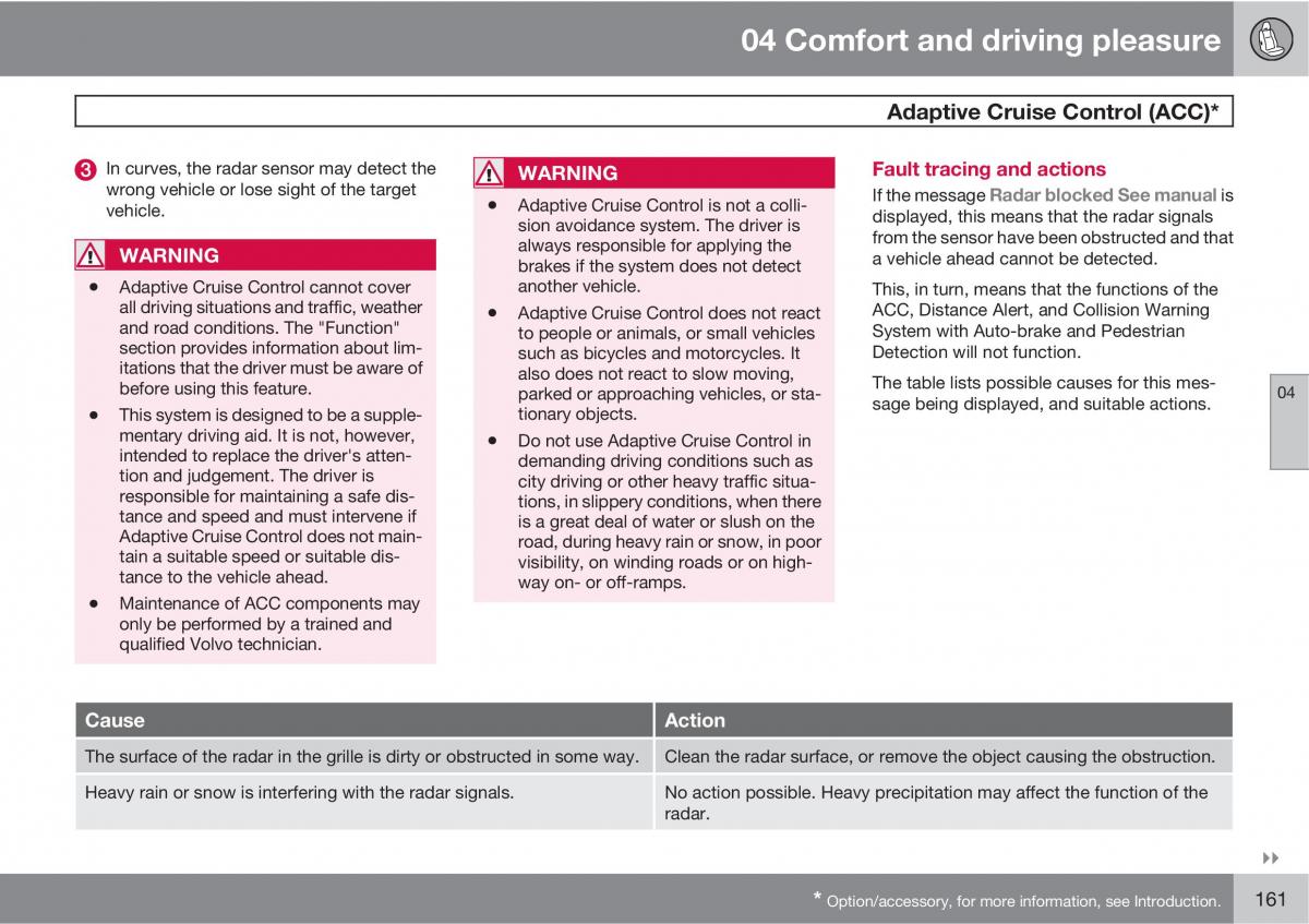 Volvo XC60 I 1 owners manual / page 161