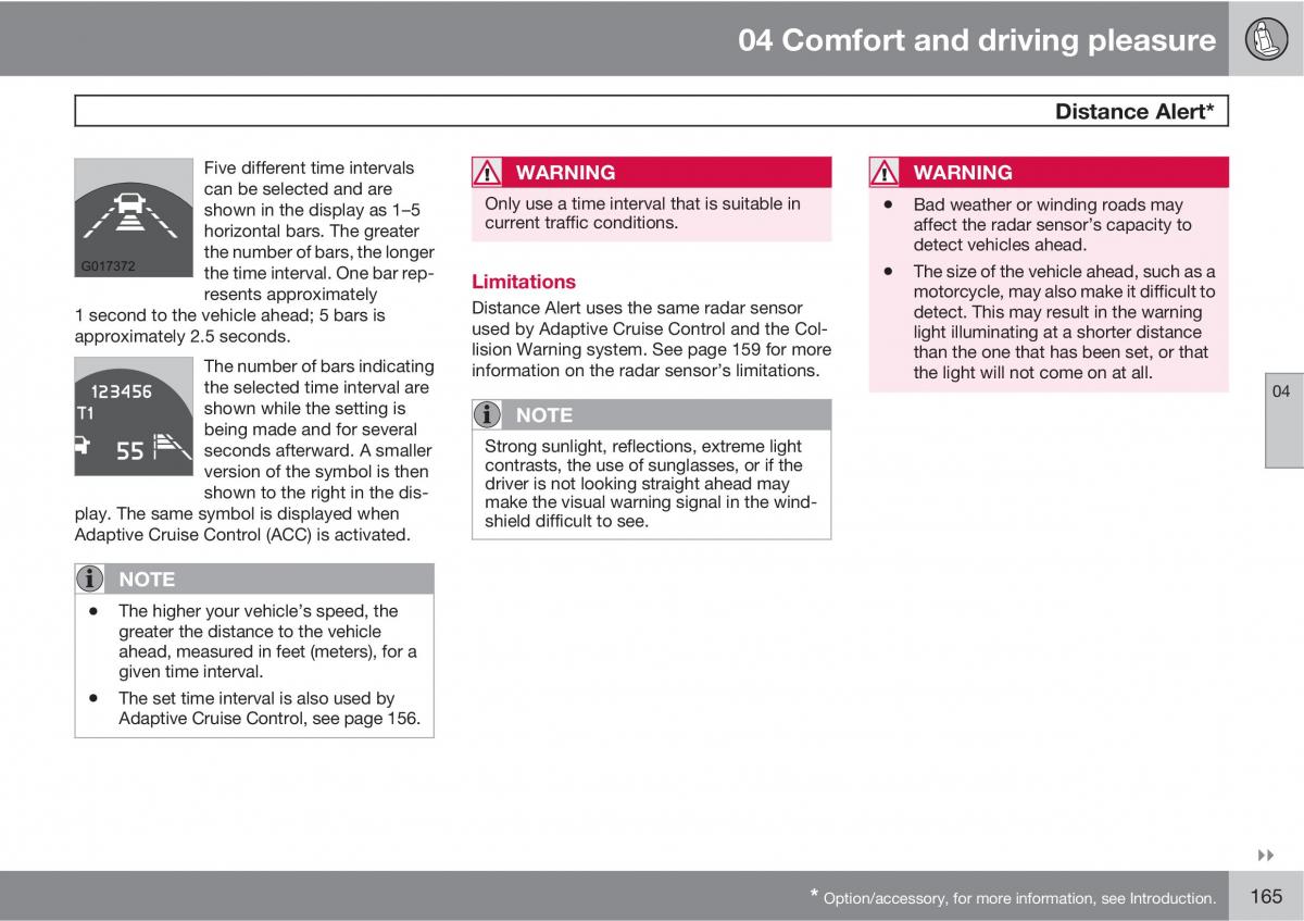 Volvo XC60 I 1 owners manual / page 165