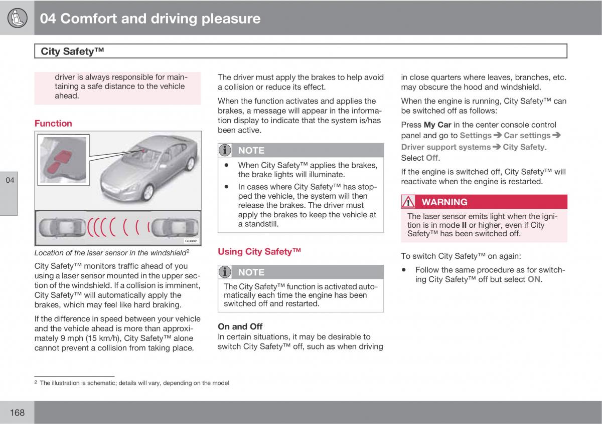 Volvo XC60 I 1 owners manual / page 168