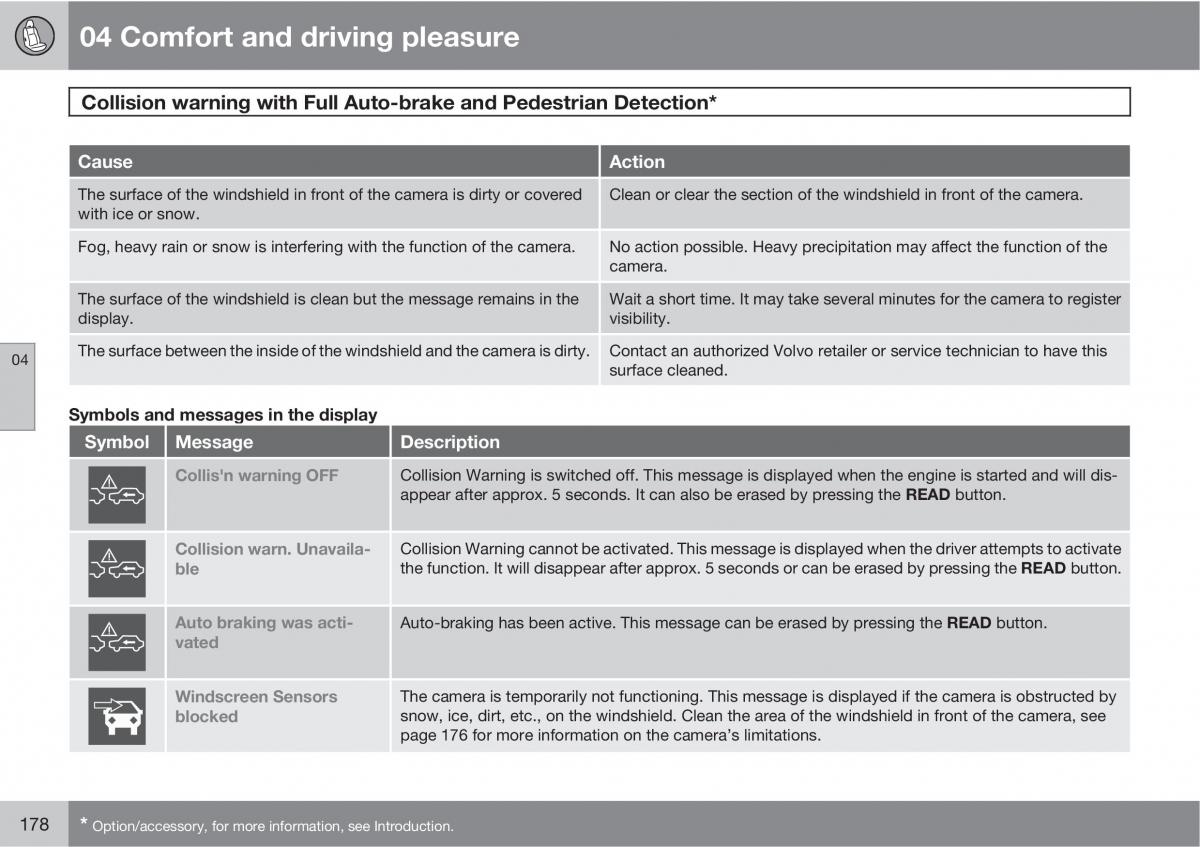 Volvo XC60 I 1 owners manual / page 178