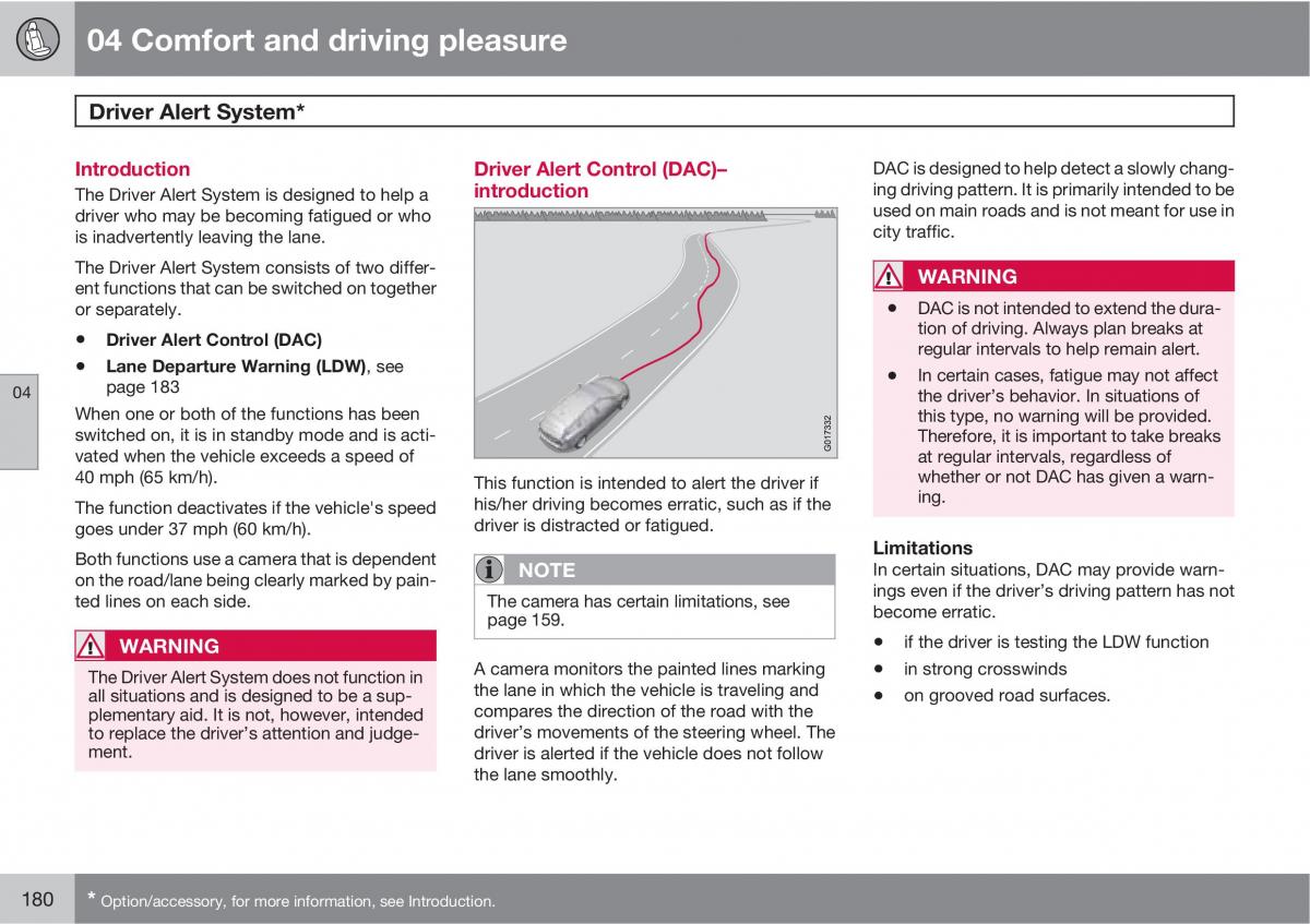 Volvo XC60 I 1 owners manual / page 180