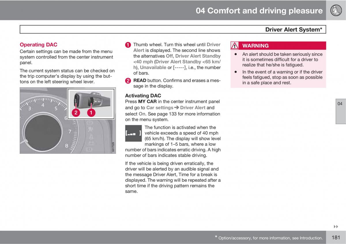 Volvo XC60 I 1 owners manual / page 181