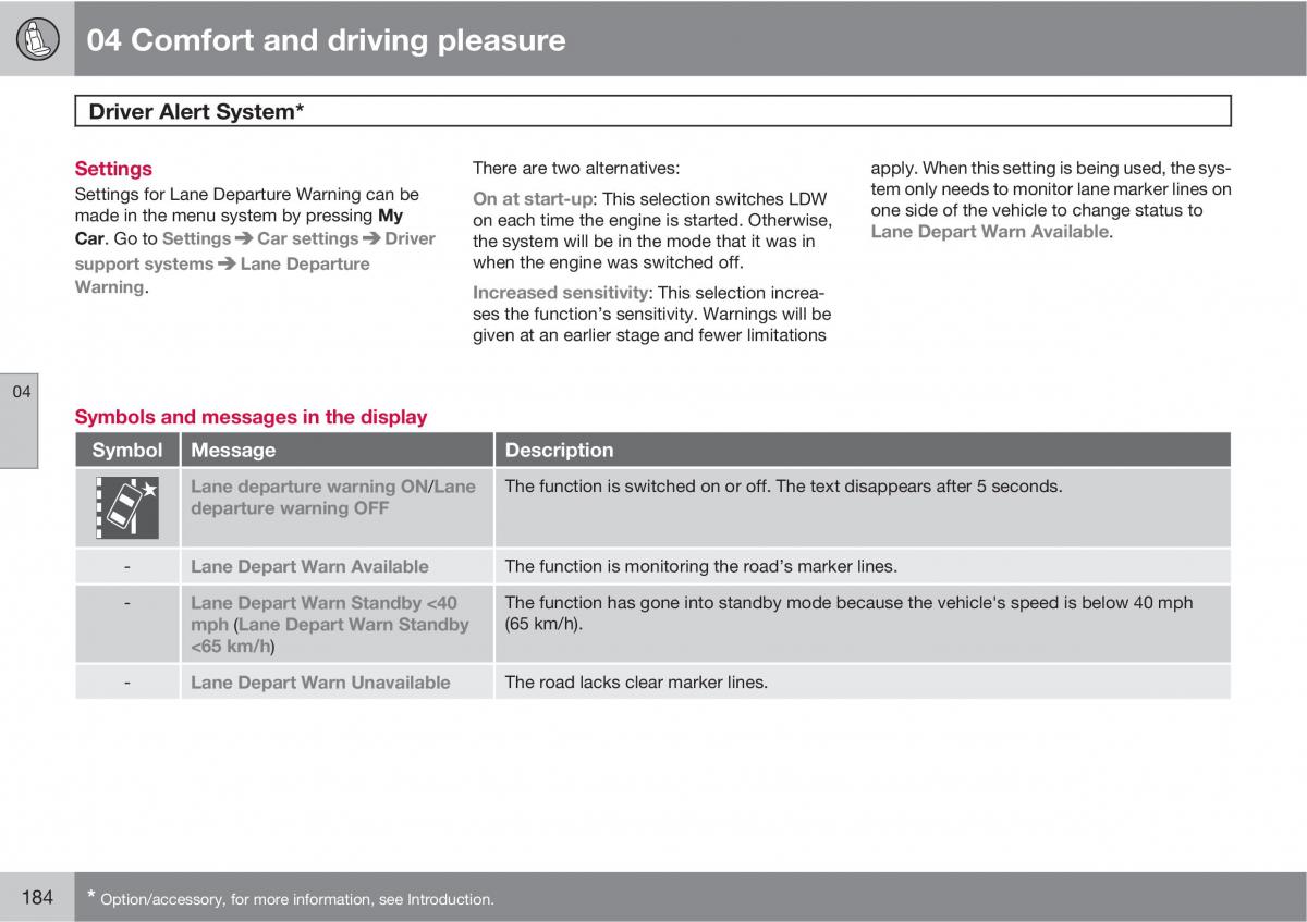 Volvo XC60 I 1 owners manual / page 184