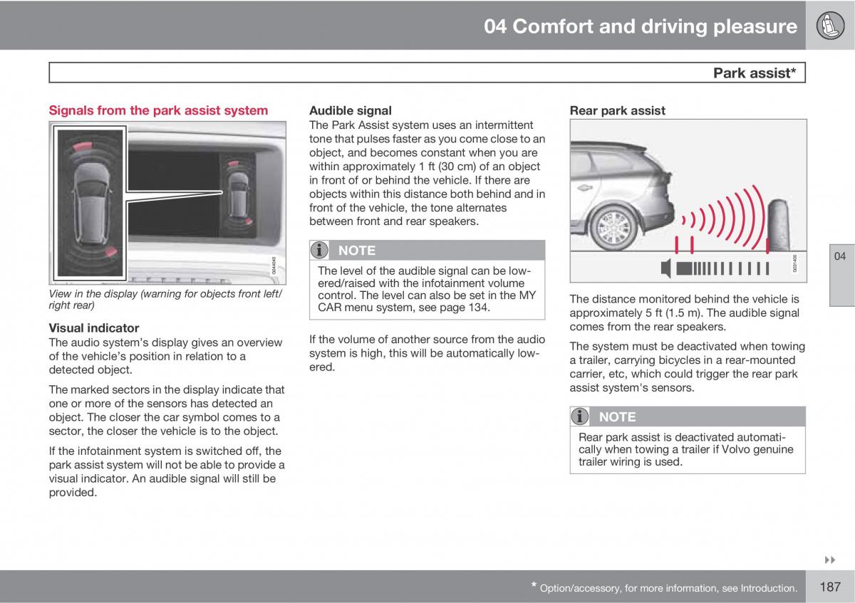 Volvo XC60 I 1 owners manual / page 187