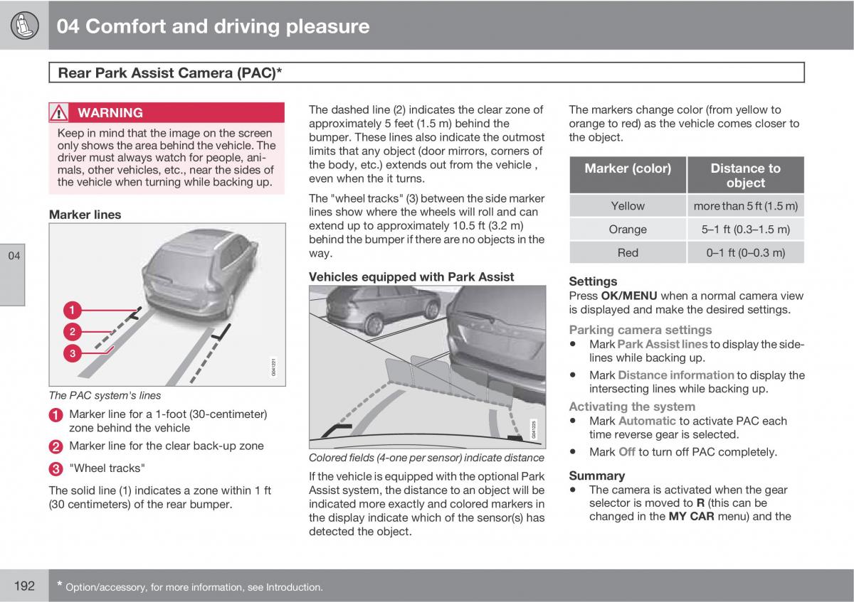 Volvo XC60 I 1 owners manual / page 192