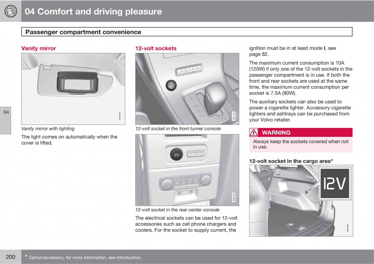 Volvo XC60 I 1 owners manual / page 200