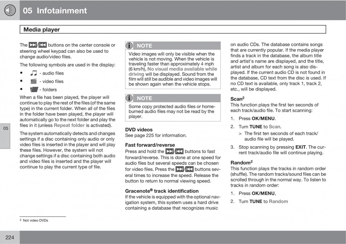 Volvo XC60 I 1 owners manual / page 224