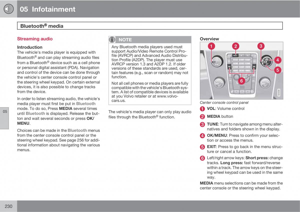 Volvo XC60 I 1 owners manual / page 230