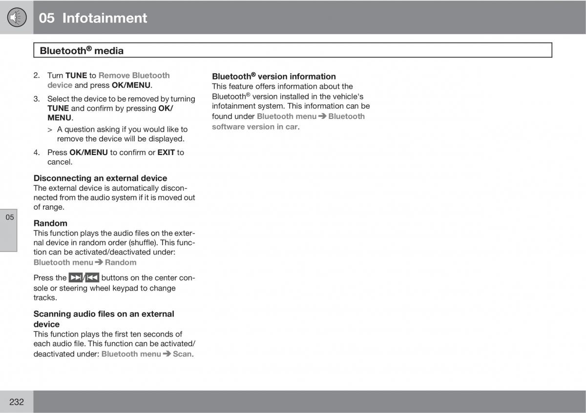 Volvo XC60 I 1 owners manual / page 232