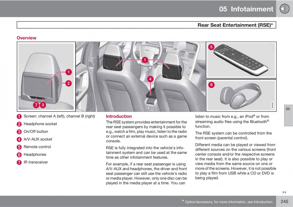 Volvo XC60 I 1 owners manual / page 245