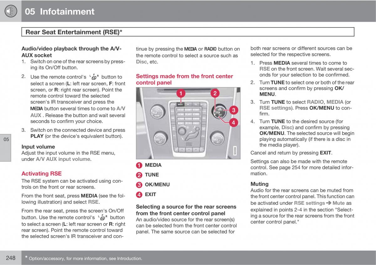 Volvo XC60 I 1 owners manual / page 248