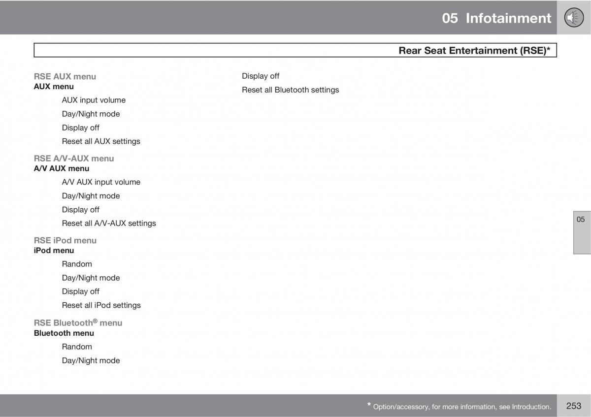 Volvo XC60 I 1 owners manual / page 253