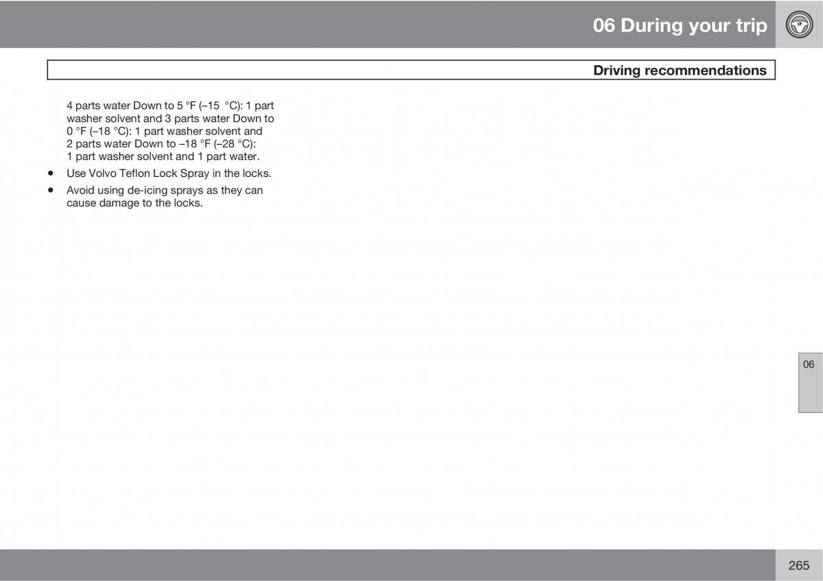 Volvo XC60 I 1 owners manual / page 265