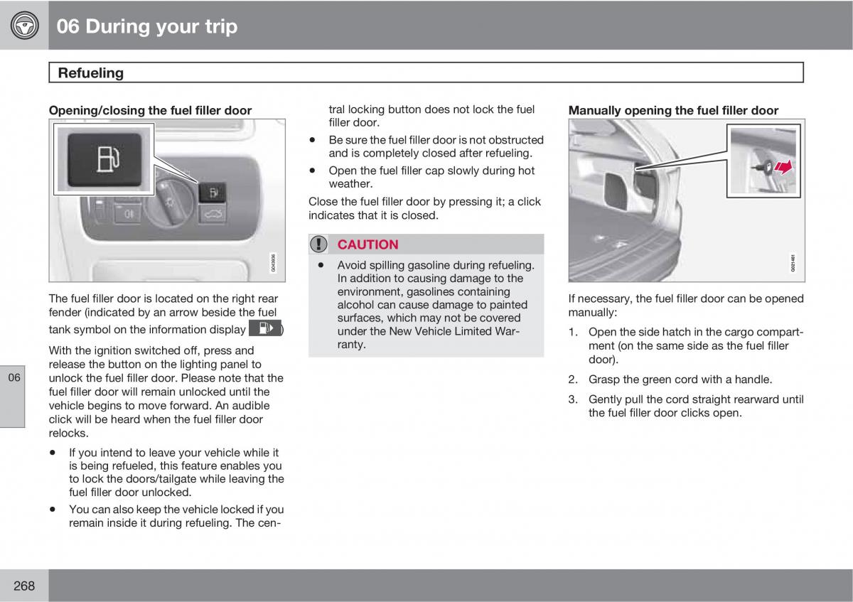 Volvo XC60 I 1 owners manual / page 268