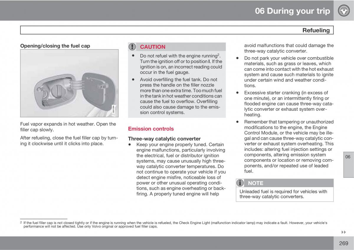 Volvo XC60 I 1 owners manual / page 269