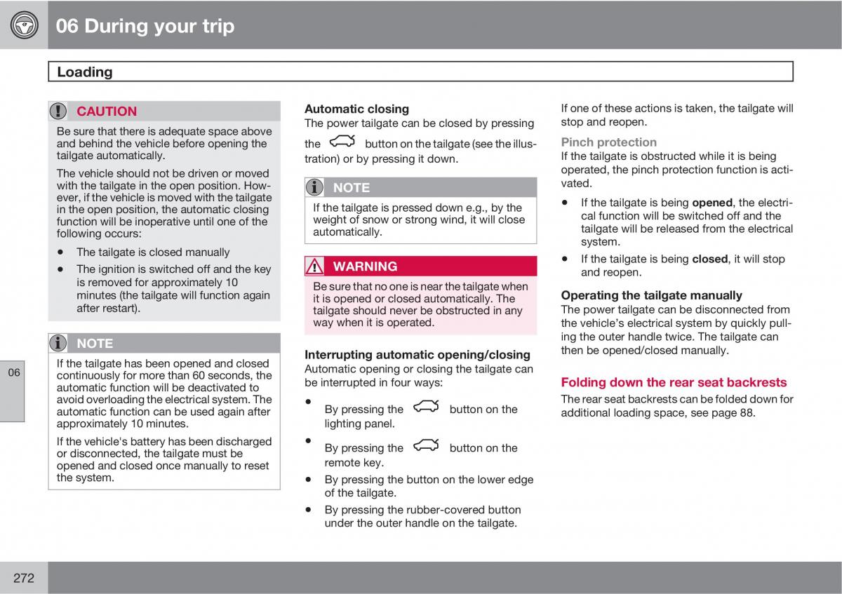 Volvo XC60 I 1 owners manual / page 272