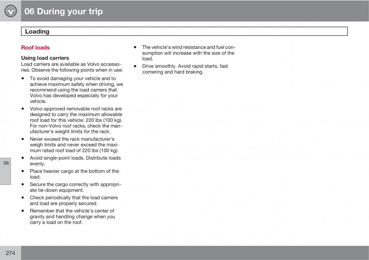 Volvo XC60 I 1 owners manual / page 274