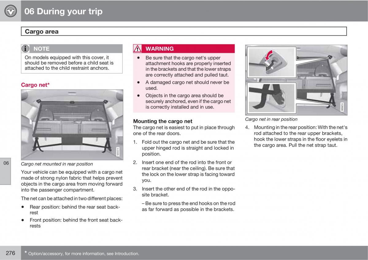 Volvo XC60 I 1 owners manual / page 276