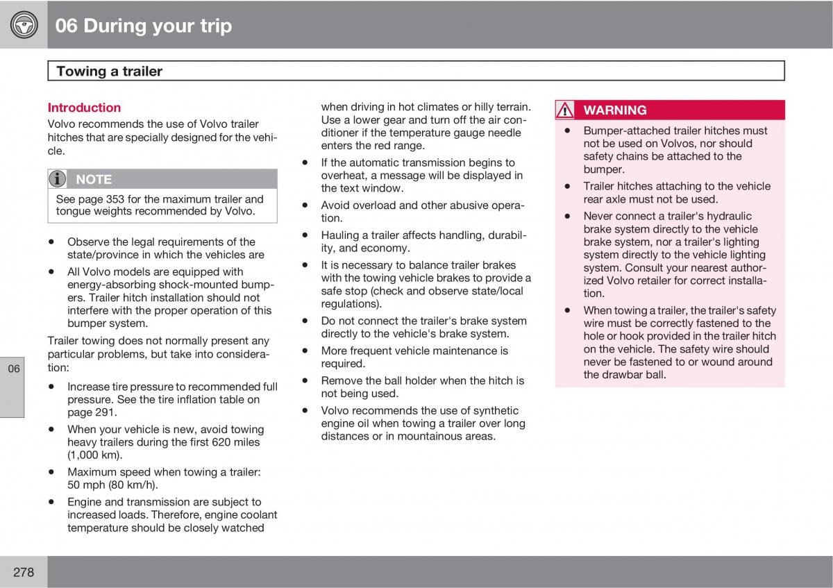 Volvo XC60 I 1 owners manual / page 278