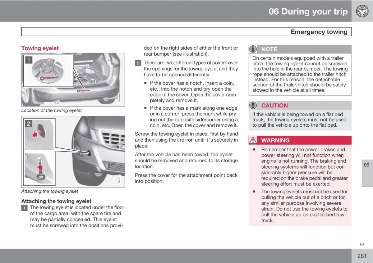 Volvo XC60 I 1 owners manual / page 281