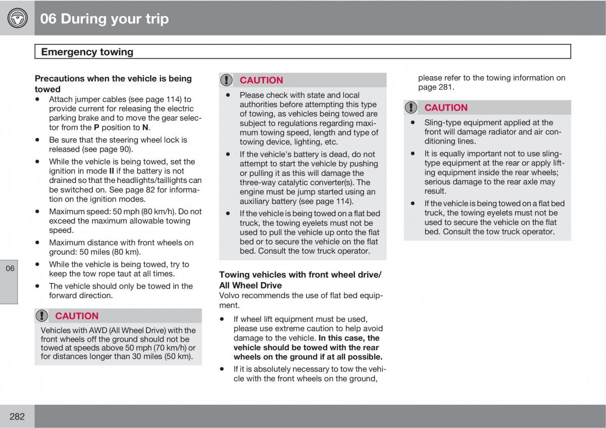 Volvo XC60 I 1 owners manual / page 282