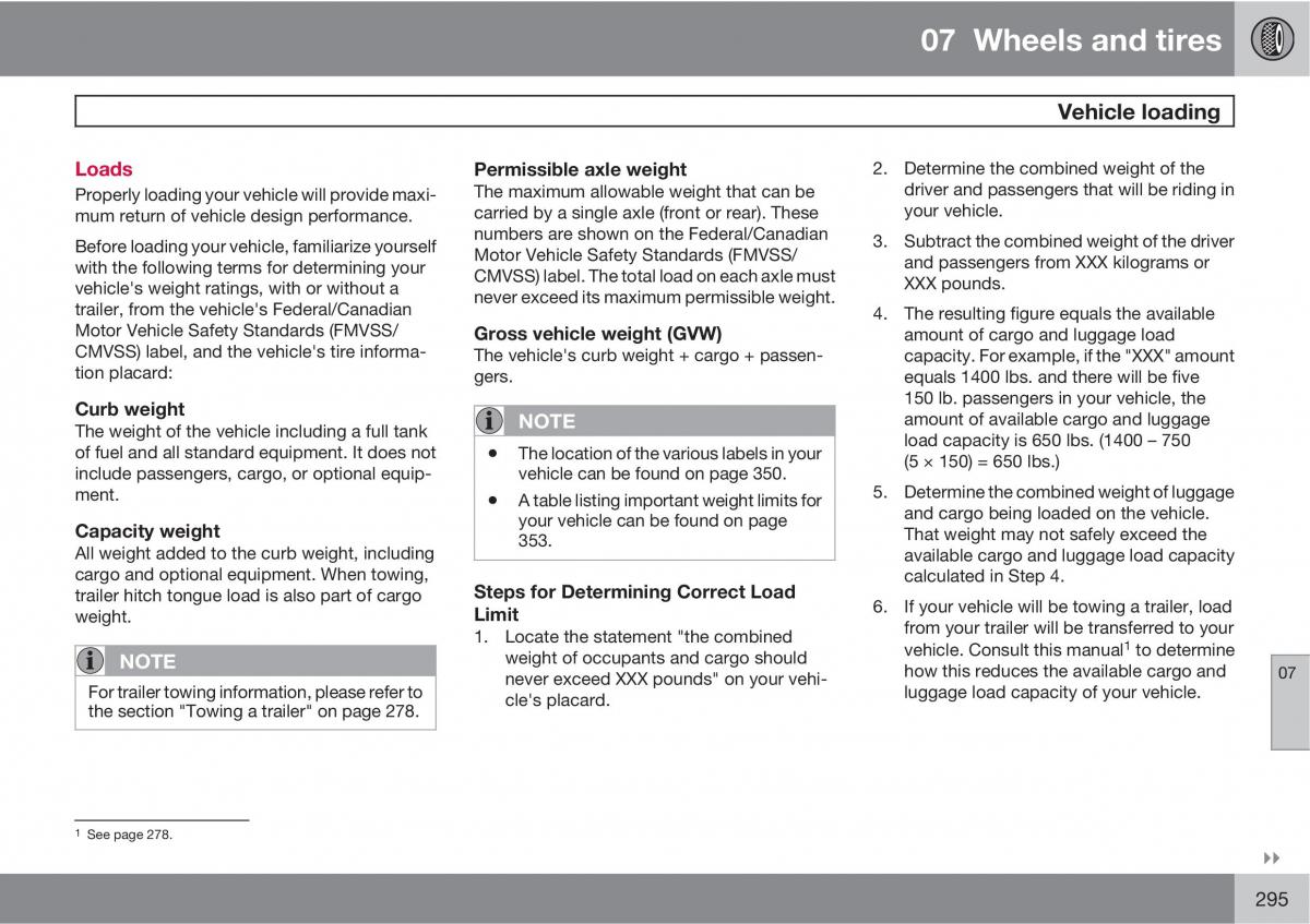 Volvo XC60 I 1 owners manual / page 295