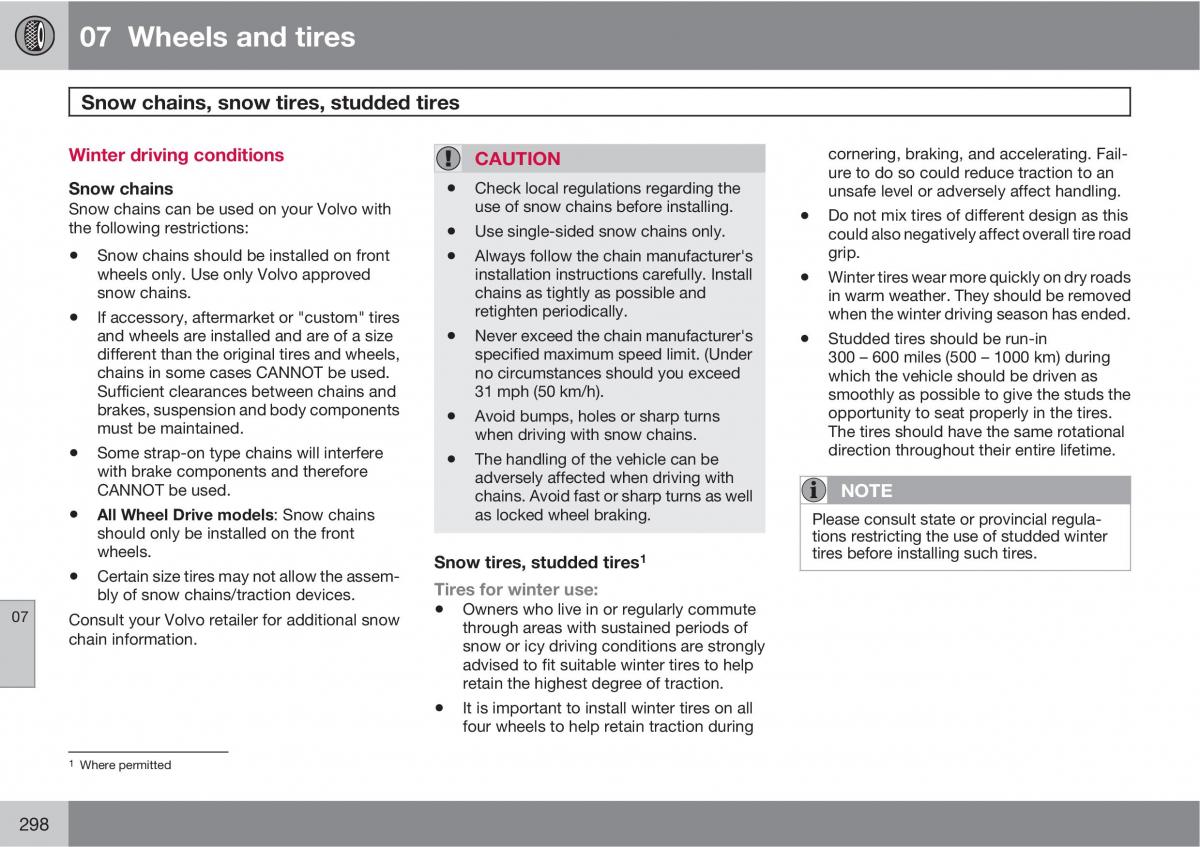 Volvo XC60 I 1 owners manual / page 298