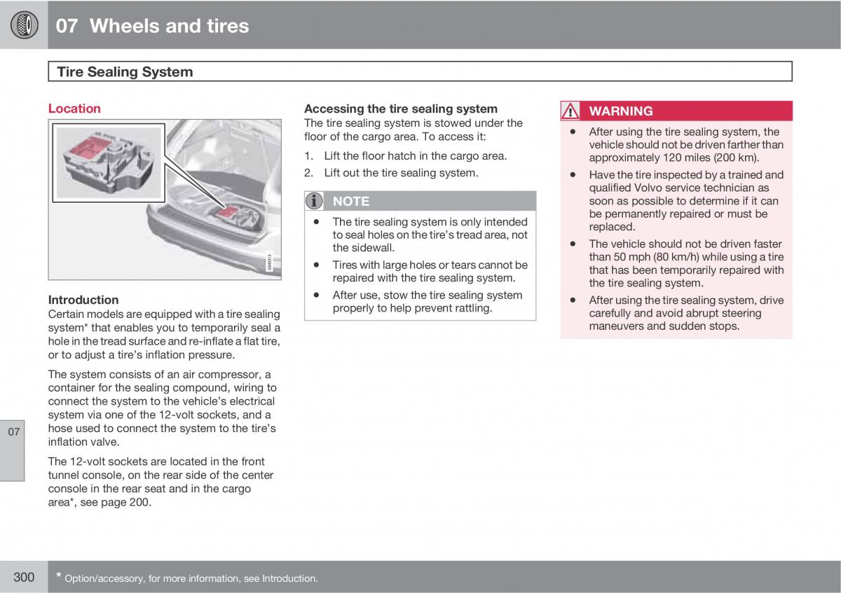 Volvo XC60 I 1 owners manual / page 300